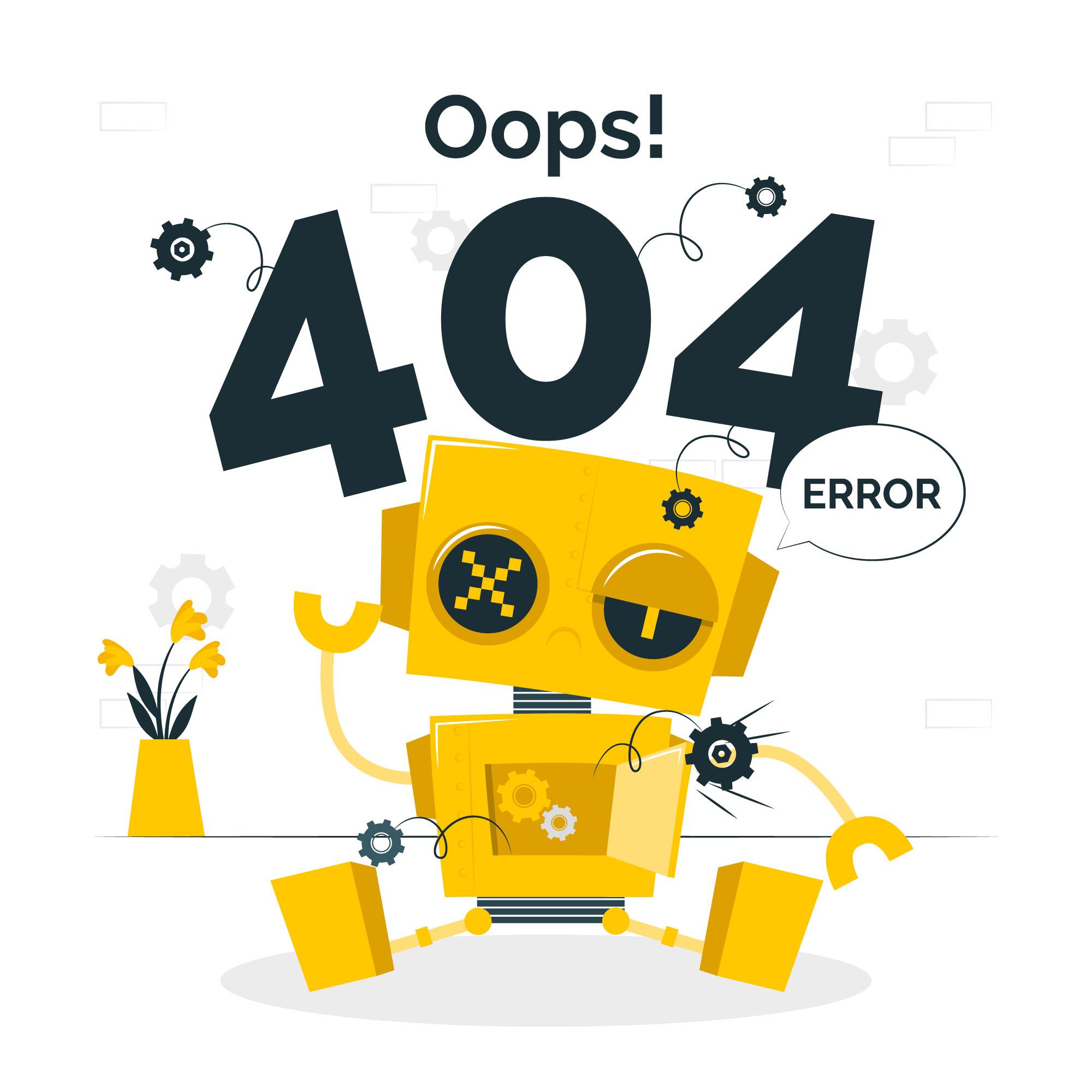 Erreur 404 (page non trouvée)